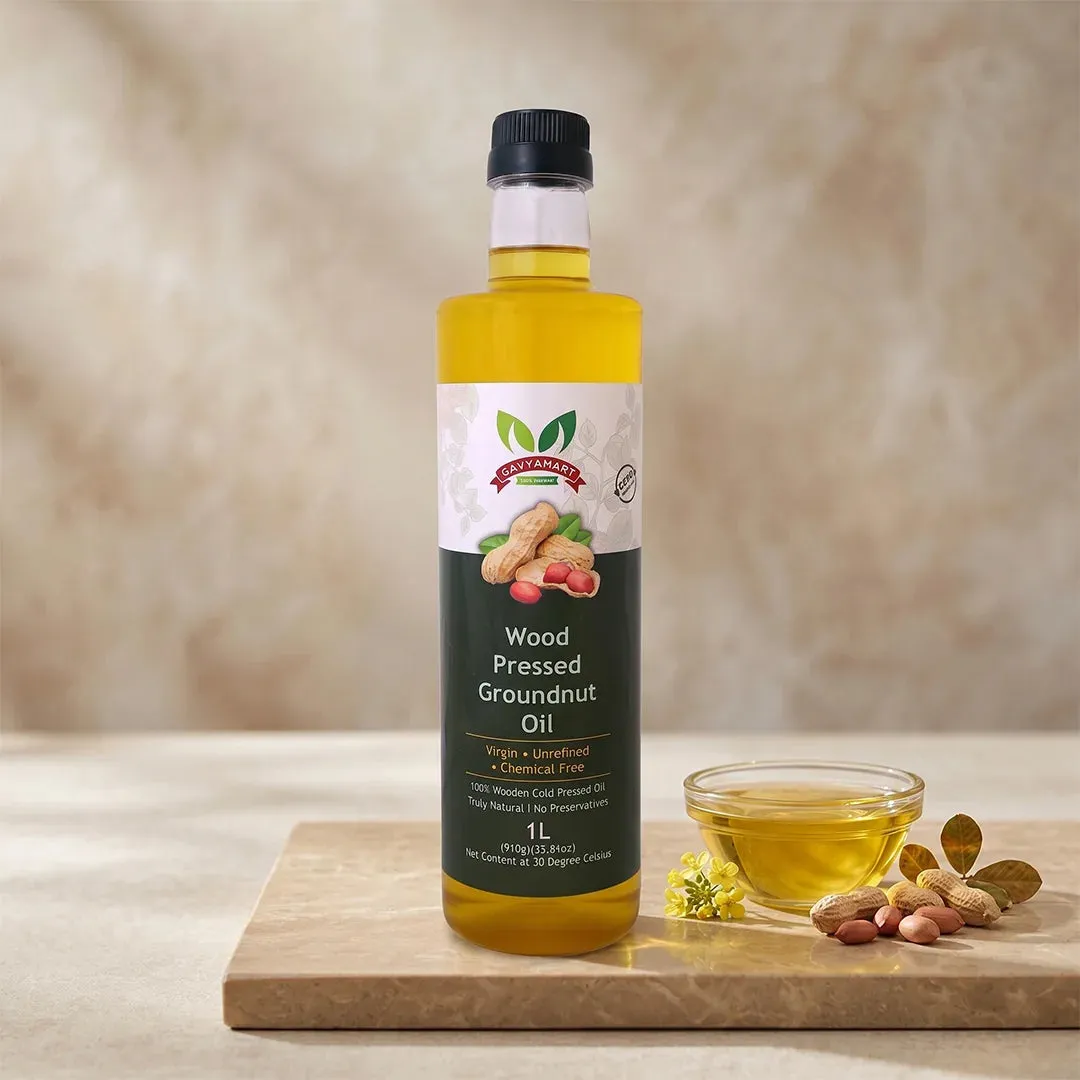 Wood-Pressed Groundnut Oil