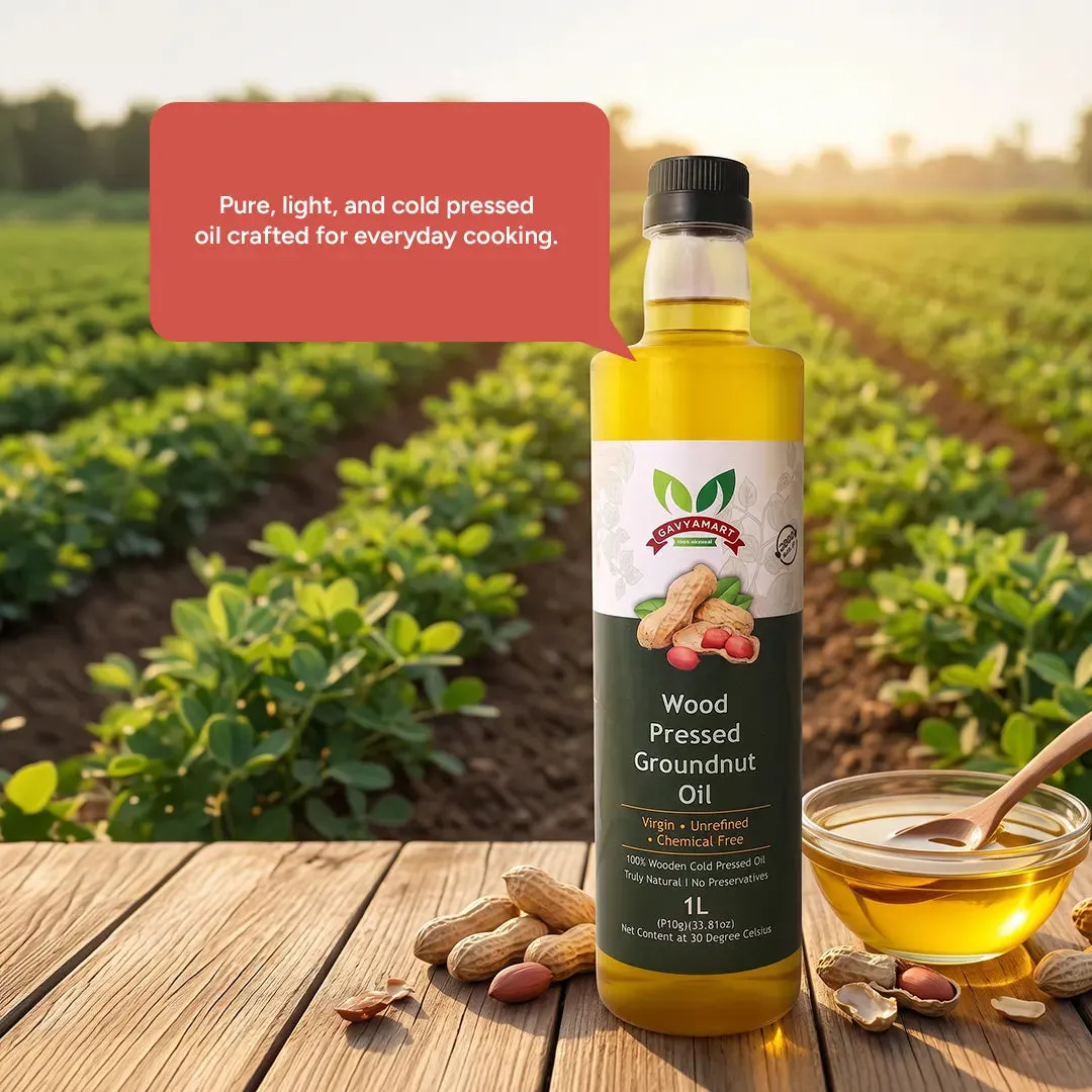 Wood-Pressed Groundnut Oil – photo 3